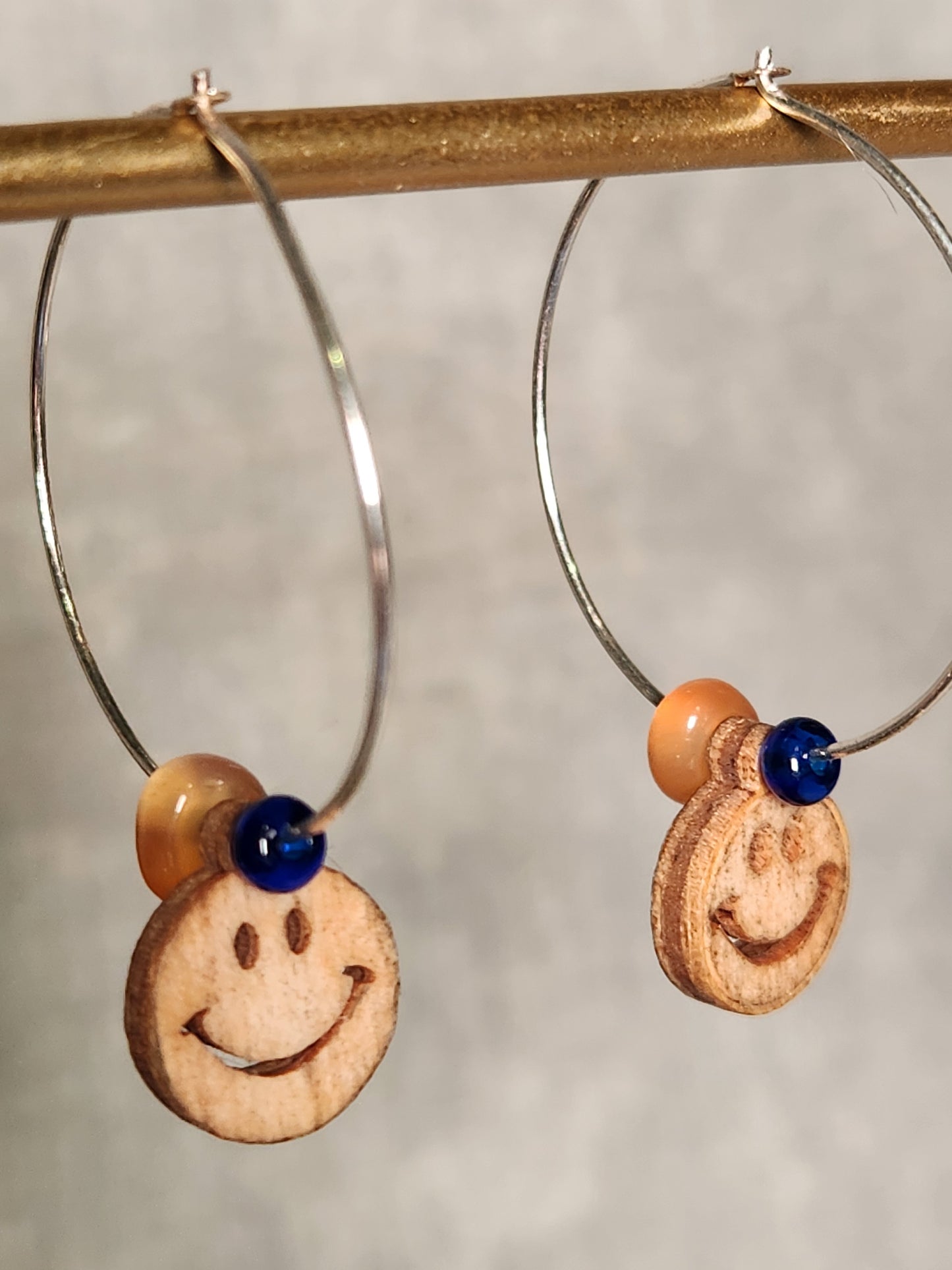 Be Happy Hoop Earrings