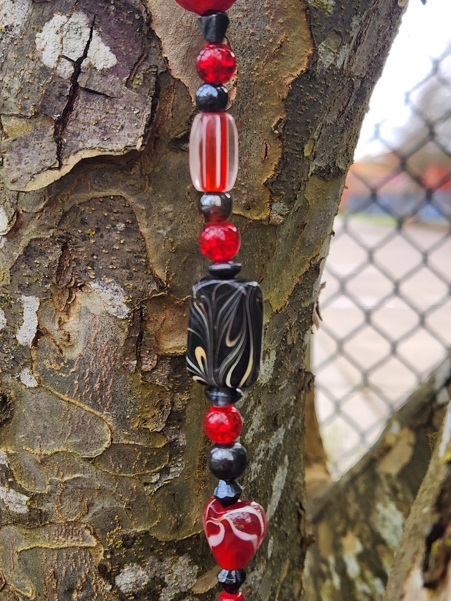 Red & Black Suncatcher