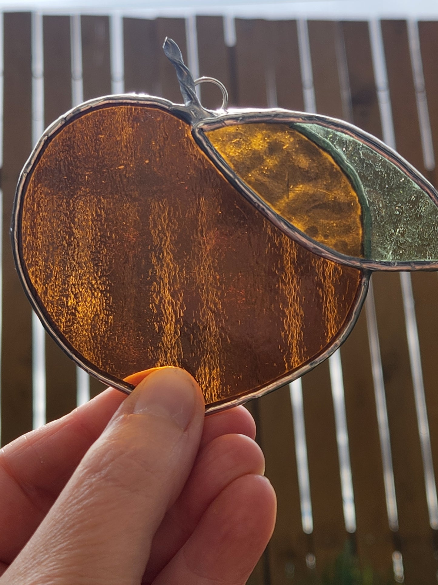 Cute as a Peach Stained Glass