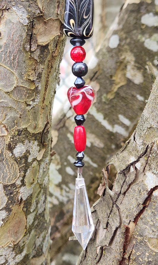 Red & Black Suncatcher