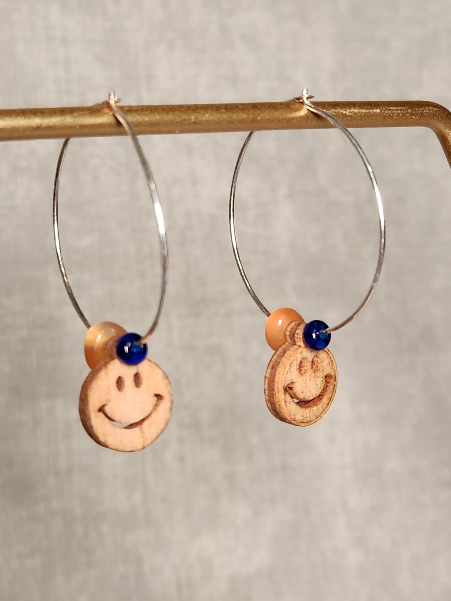 Be Happy Hoop Earrings