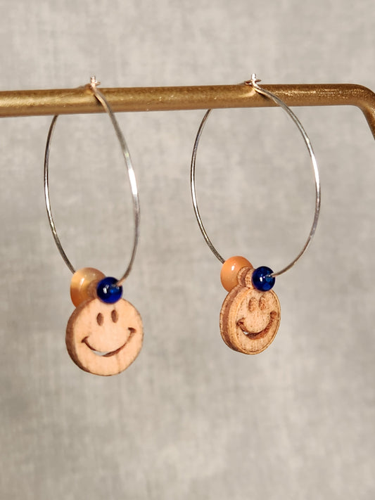 Be Happy Hoop Earrings