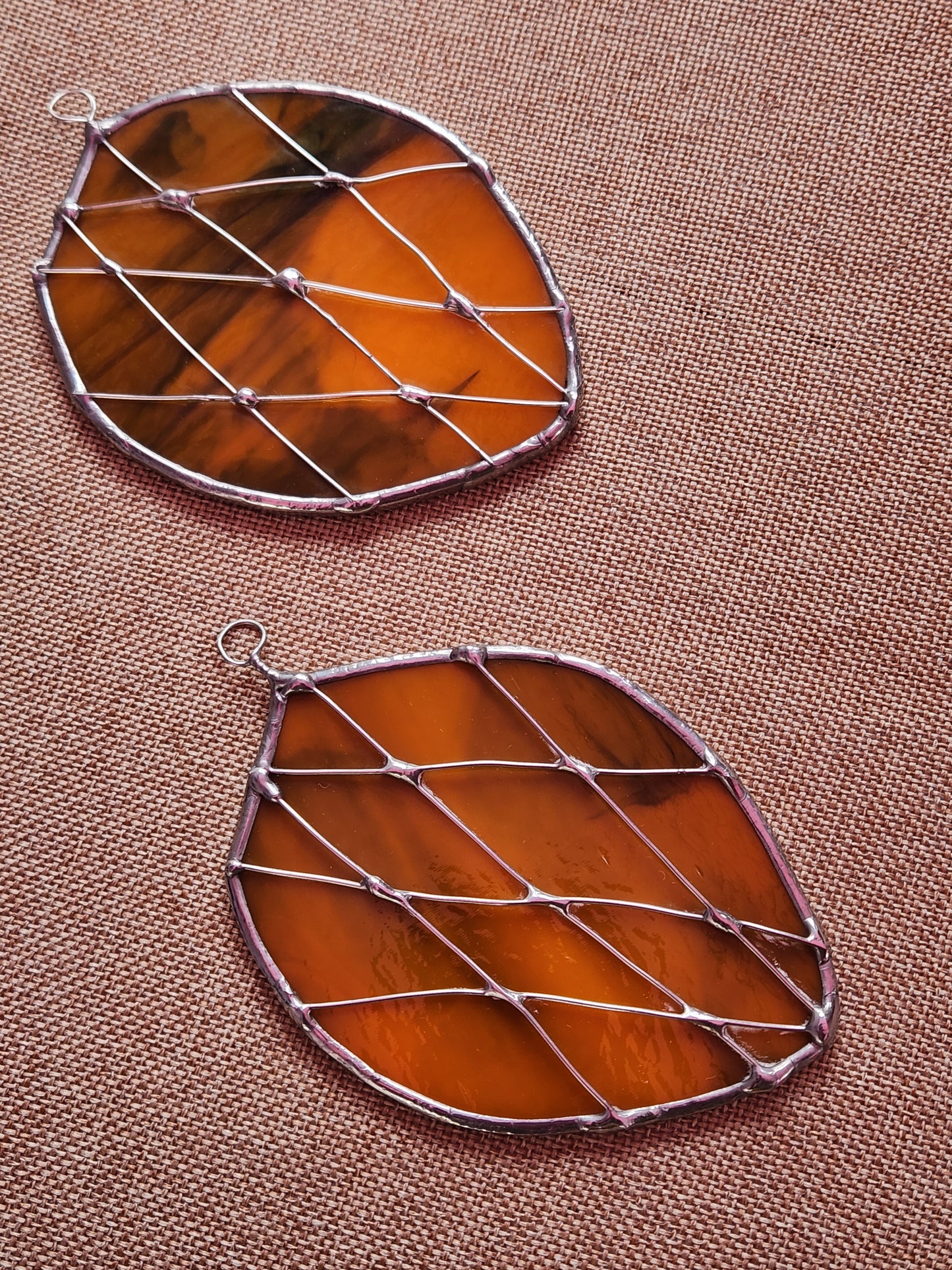 Orange Stained Glass Beaver Tail