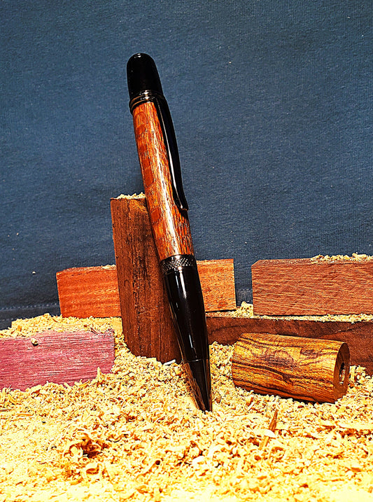 Leopard Wood Gatsby Grande Twist Pen